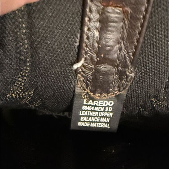 Laredo Dark Brown Leather  upper Boots sz men’s 9D